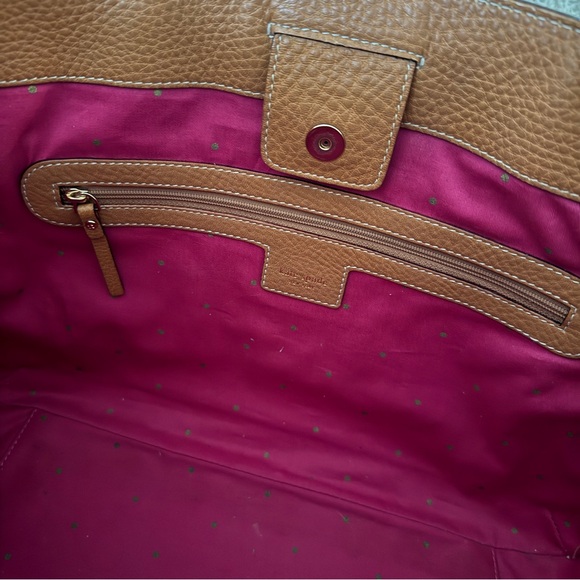 Kate Spade Foster Crossing Medium Satchel with Multi-strap Handles in Cognac - Picture 12 of 15